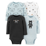 4 Pieces/Lot Baby Bodysuits 2022 Spring Autumn Quality baby girl clothes Soft Cotton Long Sleeves Bebe boys clothing Jumpsuit