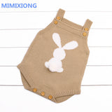 Christmas Gift Newborn Baby Bodysuits Adorable Rabbit Pattern Girl Boy Knit Jumpsuits Toddler Infant Funny Onsie Fall Spring Outerwear Clothes