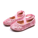 Murioki Girls Ballet Flats Baby Dance Party Girls Shoes Glitter Children Shoes Gold Bling Princess Shoes 3-12 Years Kids Shoes MCH026