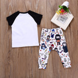 Children Infant Newborn Baby Boy Clothes Summer  T-Shirt +Pants 2PCS Sets Bebe Kids girl clothing 0-36 Months
