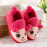Murioki Children Slippers Boys Girls House Cotton Sheep Shoes Kids Slippers Indoor Baby Fur Warm Slippers Children Shoes