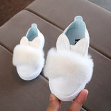 Christmas Gift New Style Children Shoes Non-slip Martin Boots Toddler Snow Boots Brand Girls Pompom Rabbit Boots kids Fashion Sneakers