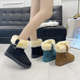 Murioki 2022 Winter Hot Snow Boots Cotton-Padded Shoes With Velvet Women's Shoes Winter Boots Women Booties Woman