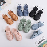 Murioki Baby Gladiator Sandals Casual Breathable Hollow Out Roman Shoes PVC Summer Kids Shoes 2022 Beach Children Sandals Girls