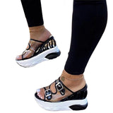 Murioki 2022 Summer Woman Sandals Female Wedge Belt Buckle Transparent High Heel Large Size Shoes Platform Waterprooof Fashion Slipper