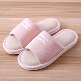 Murioki 2022 Women Indoor Slippers Floor Flat Shoes Comfortable Anti-Slip Home Flax Linen Slipper Woman Men House Cotton Slides