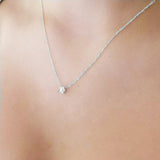 Murioki Christmas Gift Shiny Zircon Invisible Transparent Thin Line Simple Choker Necklace Women Jewelry Collana Kolye Bijoux Collares Collier Femme