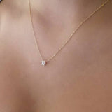 Murioki Christmas Gift Shiny Zircon Invisible Transparent Thin Line Simple Choker Necklace Women Jewelry Collana Kolye Bijoux Collares Collier Femme1014