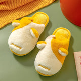 Winter Home Cotton Slippers Women Warm Fur Shoes Soft Sole Comfortable Cute Lovely Indoor Bedroom Women Men Couples Furry Slides