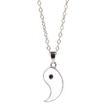 Christmas Gift Yin Yang Pendant Necklace For Women Men Fashion Couples Matching Choker Best Friend Friendship Jewelry Gift Collar Witchcraft