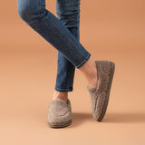 BeauToday Winter Women Loafers Knitting Wool Round Toe New Slip On Warm Ladies Fur Shoes Soft Flats Handmade 27836