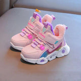 Murioki 2022 Kids Sport Shoes For Girls Sneakers Boy Students Warm Plush Children Shoes Girls Sneakers Light Shoes Boys
