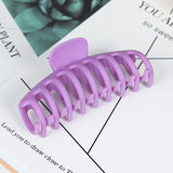 Christmas Gift Hot Sale Solid Color Claw Clip Large Barrette Crab Hair Claws Bath Clip Ponytail Clip For Women Girls Hair Accessories Gift