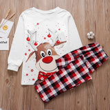 Murioki 2022 Christmas Family Matching Pajamas Adults Kids Family Matching Clothes Top+Pants 2PCS Xmas Sleepwear Pyjamas Baby Clothes