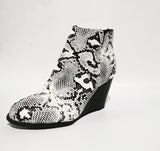 Pointed Toe Booties Winter Women Leopard Ankle Boots Footwear Platform High Heels Wedges Shoes Woman Bota Feminina