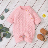 Christmas Gift Baby Rompers Long Sleeve Winter Warm Knitted Infant Kids Boys Girls Jumpsuits Toddler Sweaters Outfits Autumn Children's Clothes