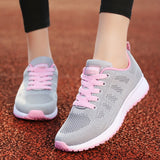 Couple Sports Shoes Women Walking Shoes Breathable Casual Sneakers Outdoor Lightweight Trainers Size 35-44