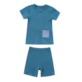 Murioki Kids Pajamas Children Sleepwear Short Sleeve Casual Sets Baby Boys Girls Clothes Cotton Nightwear Kids Clothing