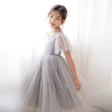 Murioki Summer Elegant Girls Princess Dress Sequin Party Frocks For 4 6 8 10 12 14 Yrs Kids Christmas New Year Clothes Wedding Birthday