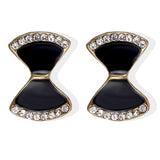 Christmas Gift  Trend Korean Black Square Rhinestone Earrings 2020 Fashion Crystal Geometry Female Pendant Earrings Jewelry