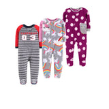 Footed Warm Baby Rompers 2022 Spring Fall Micro Polar Fleece Hot Warm Baby Pajamas Infant jumpsuits Sleepwear 0/3-12M