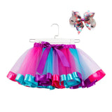 Murioki New Tutu Skirt Baby Girl Clothes 12M-8Yrs Colorful Mini Pettiskirt Girls Party Dance Rainbow Tulle Skirts Children Clothing