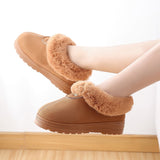 Murioki 2022 Faux Fur Winter Warm Shoes Woman Men Indoor Slippers Soft Plush Anti-Slip Lovers Home Floor Slipper Cotton Slides SH08271