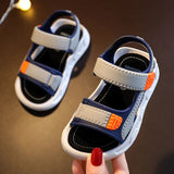 Murioki 2022 Children's Summer Boys Leather Sandals Baby Shoes Kids Flat Child Beach Shoes Sports Soft Non-Slip Casual Toddler Sandals