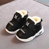 Murioki New Kids Baby Girl Boy Shoes Soft Non-Slip Infant First Walkers Winter Warm Plush Baby Sneakers Toddler Shoes For Kids