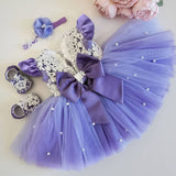 Summer Dresses 2021 Kids Prom  Princess Dress Children Eleagnt Party Clothes Peals Design Wedding Dress for Girl Evening Dresses