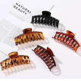 Christmas Gift Hot Sale Solid Color Claw Clip Large Barrette Crab Hair Claws Bath Clip Ponytail Clip For Women Girls Hair Accessories Gift