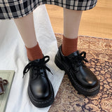 Murioki Japanese School Uniform Shoes Jk Student Shoes Girls Women Kawaii Lolita Soft Girl Round Toe Lolita Platform Mary Jane Shoes