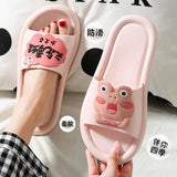 Flip Flops Kawaii Beach Shoes Women Summer Slippers Sandals Flat Cartoons Rubber Slides Bathroom Bedroom House Anime Soft Casual