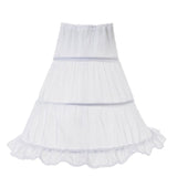 White Petticoat Under Wedding Dress Prom Party Dress Accessories Petticoats For Girl Skirt Kid Crinoline Longo Ball Gown Vestido