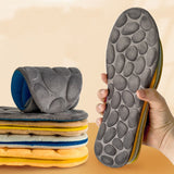 Murioki Sports Insoles Damping Ergonomic Design Breathable Sweat-Wicking Insole Foot Cobblestone Massage Cushioning Size 35-46