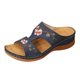 MURIOKI VIPWoman Slippers Flower Platform Colorful Ethnic Flat Shoes Woman Comfortable Casual Fashion Sandals Female 20201Summer New Hot
