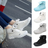 Murioki High Top Women Canvas Shoes Casual Sneakers Fashion Vulcanized Shoes Military Style Couples Ankle Boots Hommes Chaussures
