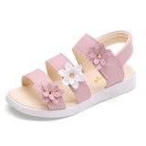 Murioki Girls Sandals Gladiator Flowers Sweet Soft Children Beach Shoes Kids Summer Floral Sandals Princess Fashion Cute High Quality