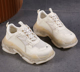 Graduation Shoes Women Platform Breathable Sneakers Autumn Fashion Casual Shoes 2022 Ankle strap mesh shoes women