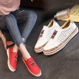 Murioki New Summer Fashion Women Casual Flat Shoes Vintage Cutout Designer Sneakers Outdoor Sports Running Shoes Tennis for Women