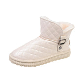 Murioki Platform Snow Boots Women Winter 2022 Long Plush Warm Ankle Boots Woman Flat Waterproof Cotton Padded Shoes Botas Mujer