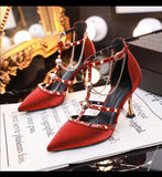 Graduation Shoes Women Pumps luxury Crystal Slingback High heels Summer bride Shoes Comfortable triangle Heeled Party Wedding Shoes CHL&113-29